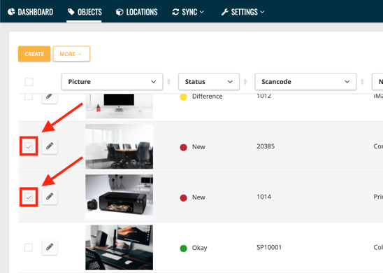 What does "Confirm inventory data" mean?